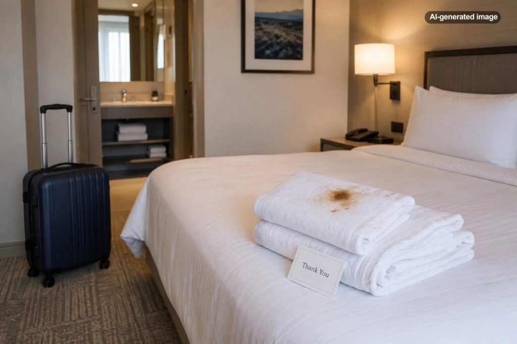 Can a Hotel Charge You for Stained Towels or Sheets?