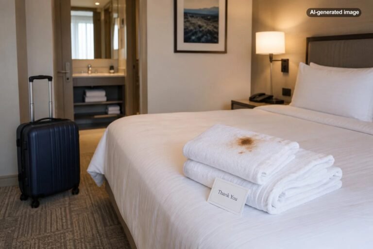 Can a Hotel Charge You for Stained Towels or Sheets?