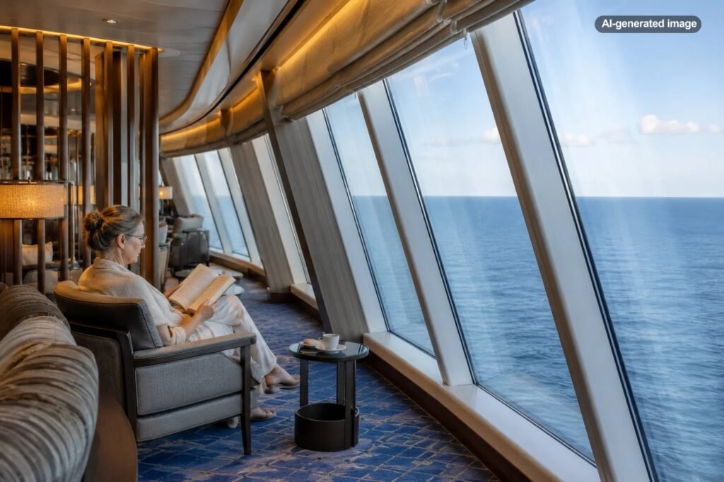 Quiet Spots on Massive Cruise Ships Where You Can Actually Read in Peace