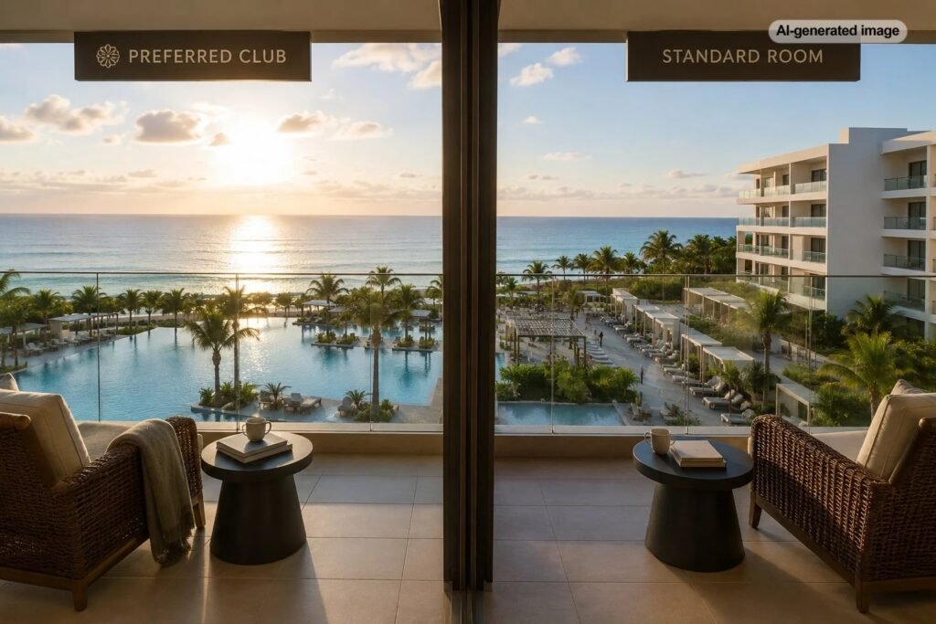 Preferred Club vs. Standard Room at an All-Inclusive Resort