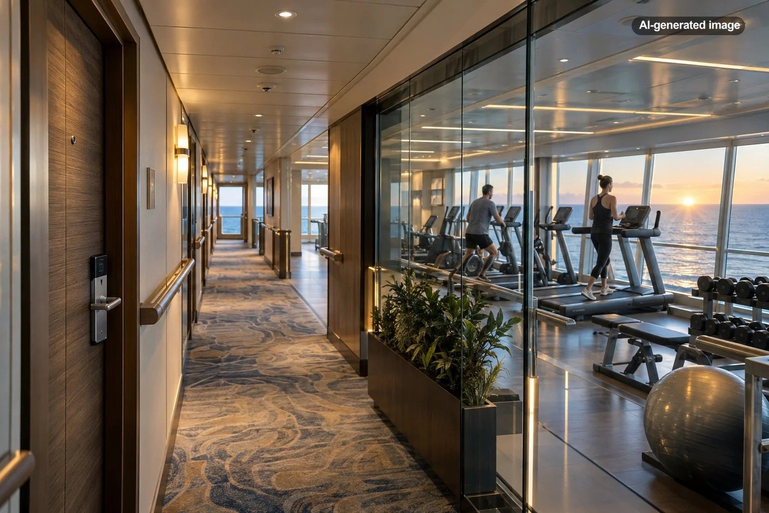 Are Cruise Cabins Near the Gym Noisy Early in the Morning?