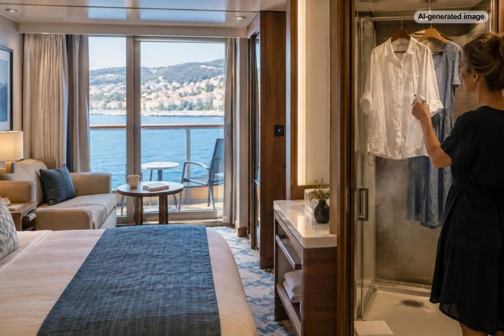 How to Deal With Wrinkled Clothes on a Cruise Without an Iron