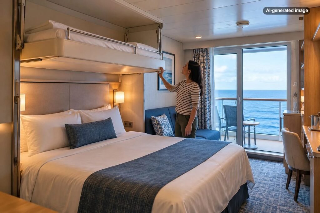 How to Tell If a Cruise Cabin Has a Pullman Bed Before You Book