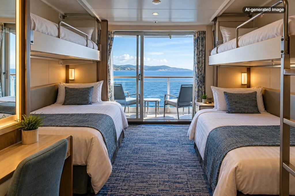 How to Choose a Cruise Cabin for Four Adults Without Sharing a Sofa Bed