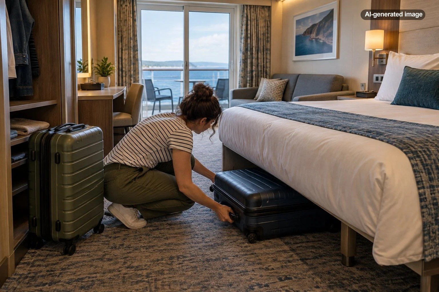 What to Do If Your Suitcases Do Not Fit Under the Cruise Cabin Bed