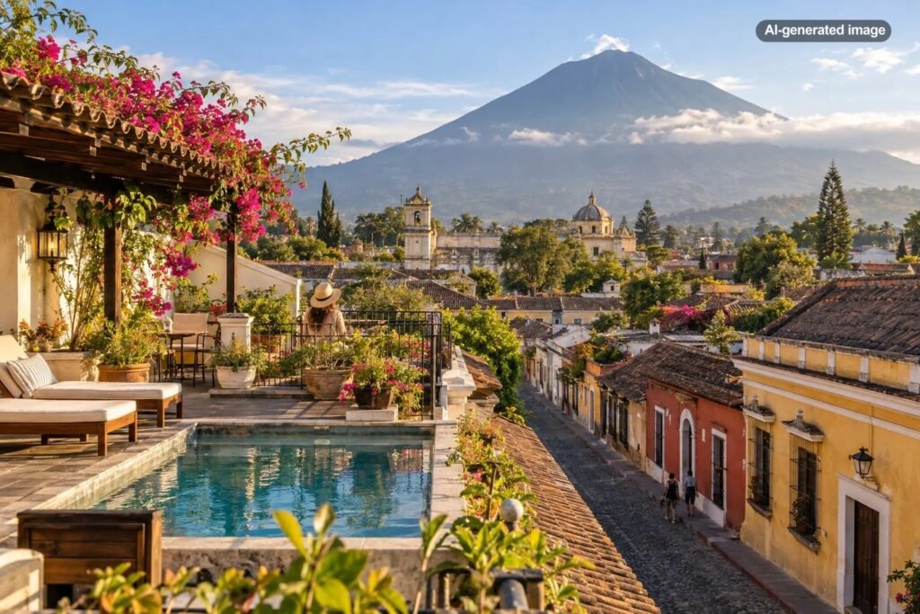 Where to Stay in Antigua, Guatemala, for Volcano Views and Walkability